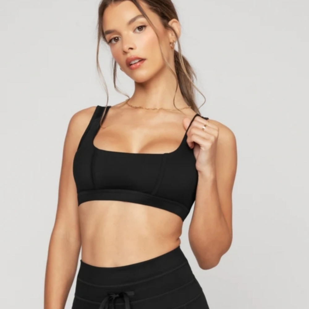 Blogilates Popflex Basic Collection Corset Bra Black XL Women's Black Sports Bra